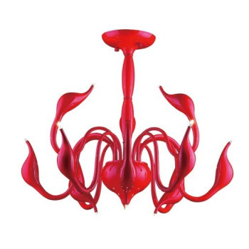 Lampa designerska wisząca SWAN MX8098-12A RED - Italux